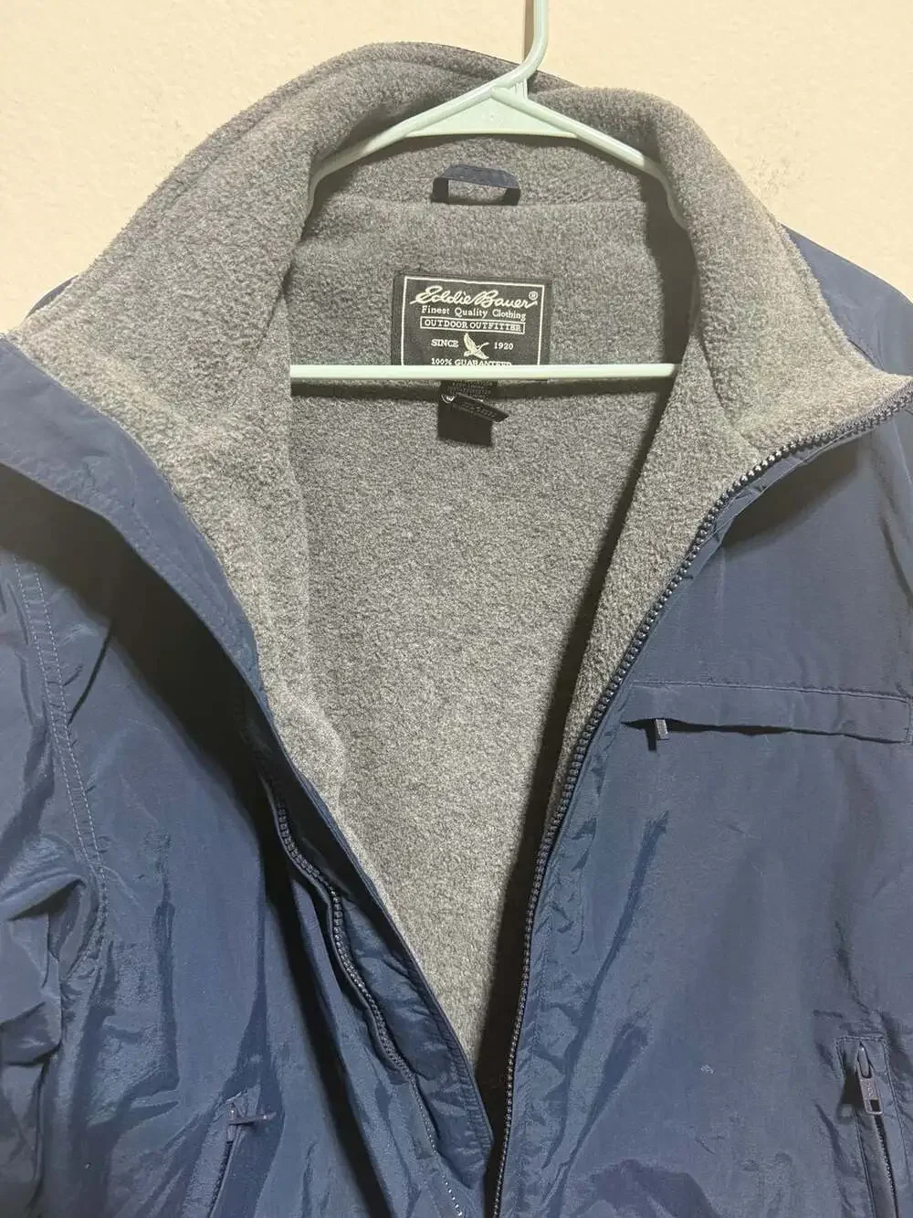 Eddie Bauer Men's Fleece-Lined Nylon Full-Zip Jacket